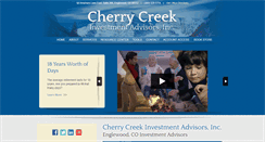 Desktop Screenshot of cherrycreekinvestmentadvisors.com