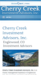 Mobile Screenshot of cherrycreekinvestmentadvisors.com