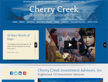 Tablet Screenshot of cherrycreekinvestmentadvisors.com